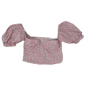 Lani The Label crop top puff sleeve size XS